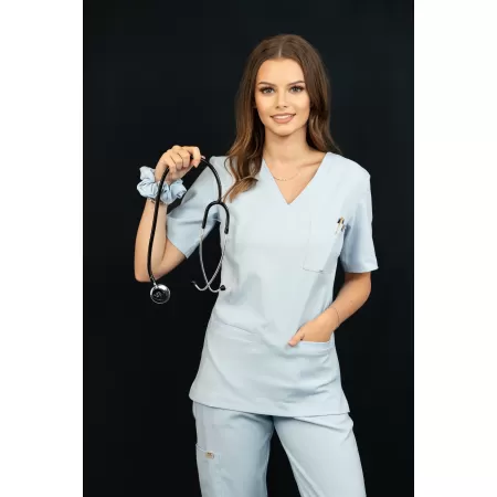 Bluzka medyczna SCRUBS MEDI TEDDY - TALLANTE BABY BLUE